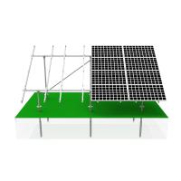 Комплект установки 8-ми солнечных батарей на землю ( 2 ряда ног)